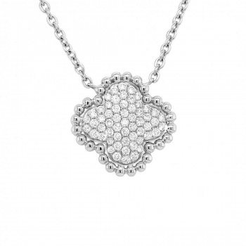 Pendentif Damaso Or Gris et...