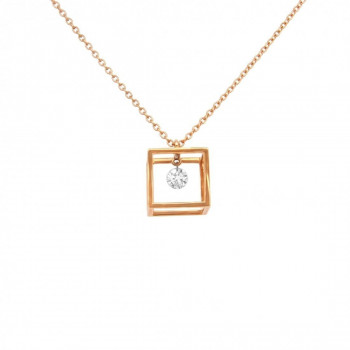 Pendentif Barro Or Rose et...