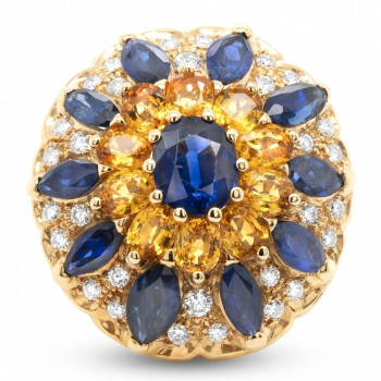 Bague Fleurs Or Jaune,...