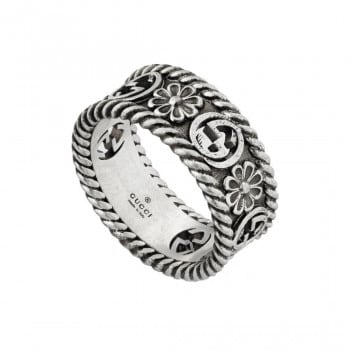 Bague Gucci Double G argent