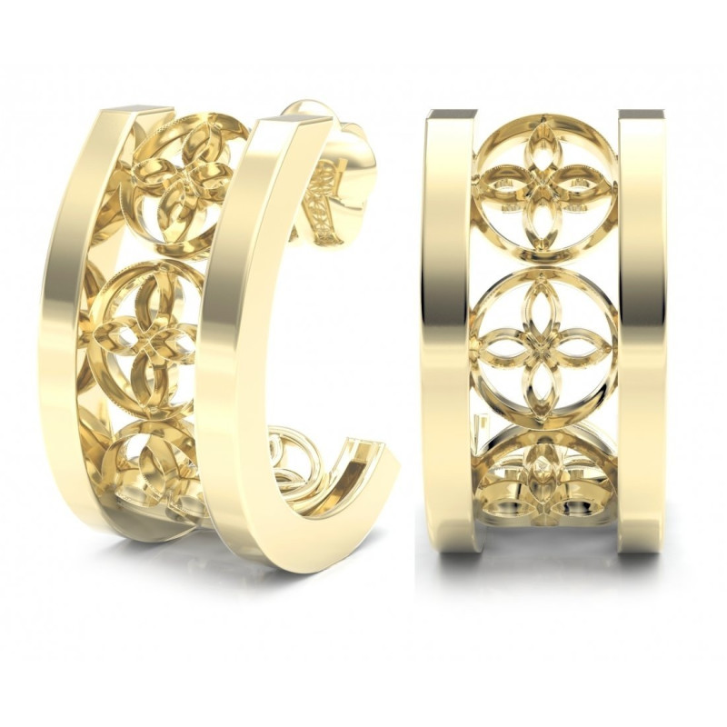 Boucles d'oreilles Créoles 20mm Plaqué Or 18 carats