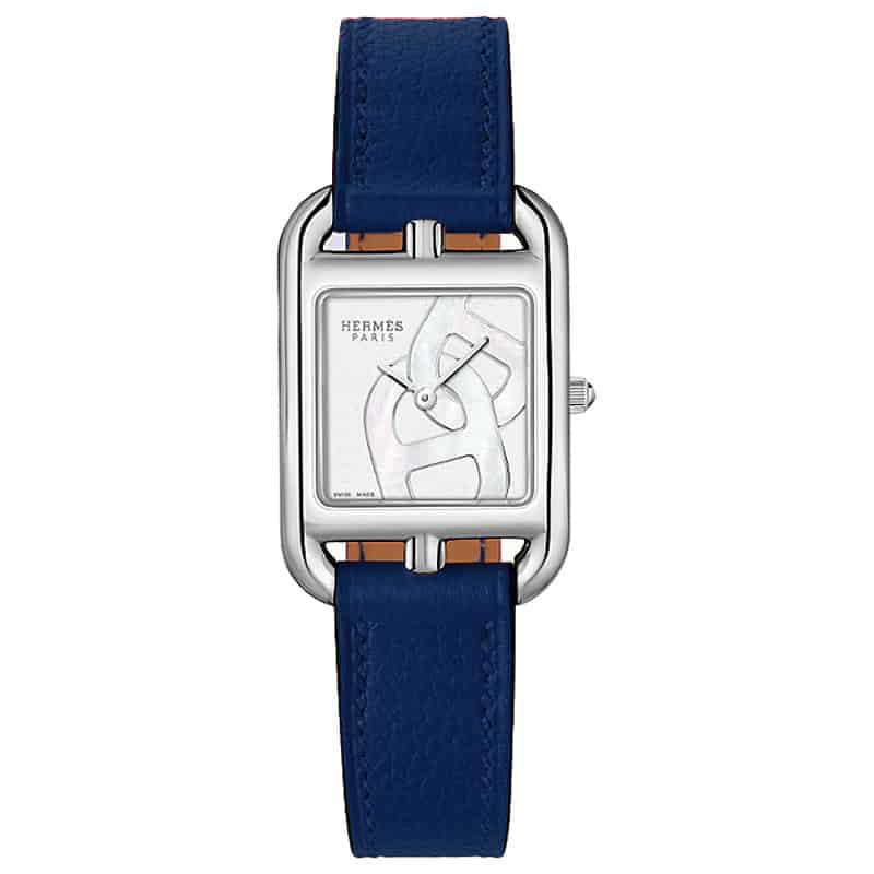 Montre Hermès Pour Homme, Profil Argenté, Modèle Chaîne Combiné, élégance Intemporelle #57367