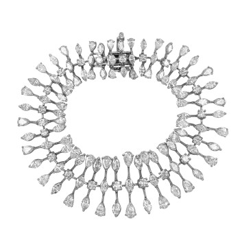 Bracelet Or Gris et Diamants