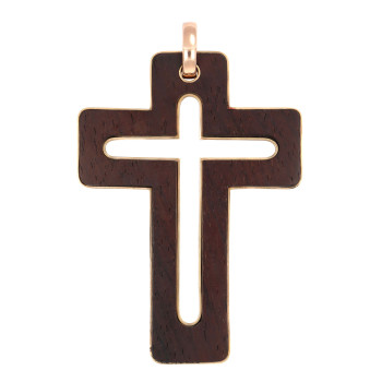 Pendentif Or et Bois d'ébène