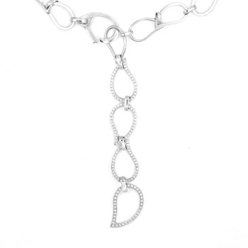 Sautoir Diamants Or blanc...