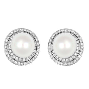 Boucles d'oreilles Or Gris,...