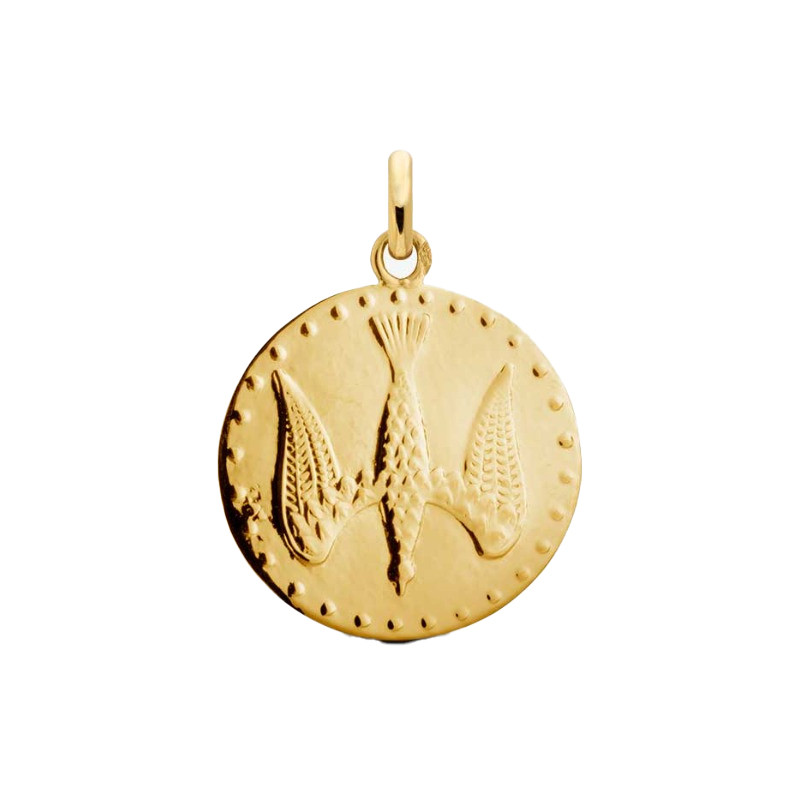 Médaille ARTHUS BERTRAND Mariage Oiseaux or Médaille ARTHUS BERTRAND Mariage Oiseaux or