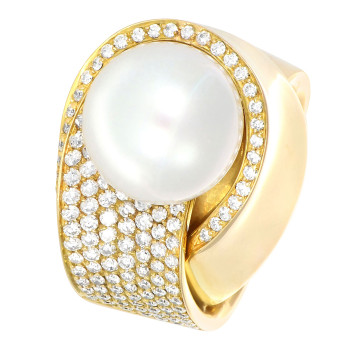 Bague Perle d'Australie Or...