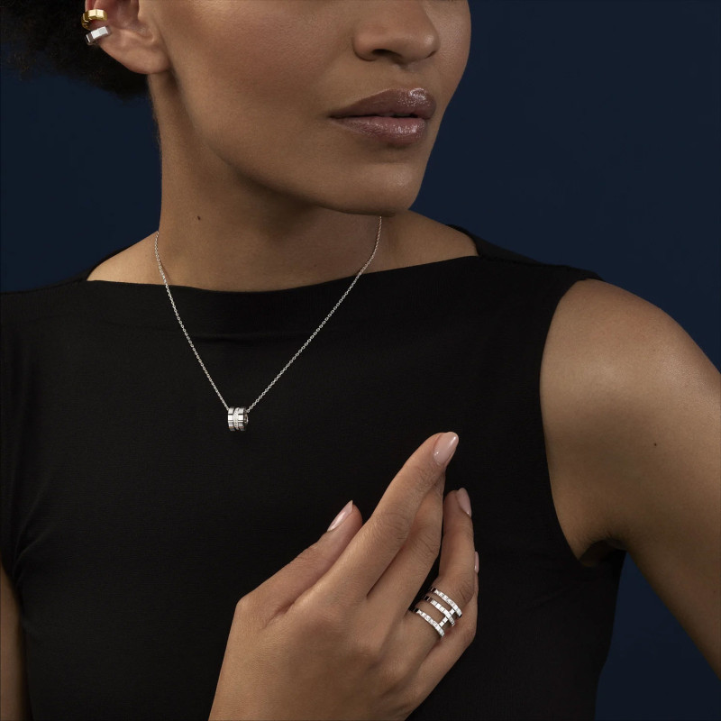 Collier & Pendentifs Chopard Ice Cube Or Blanc et Diamants | Verhoeven