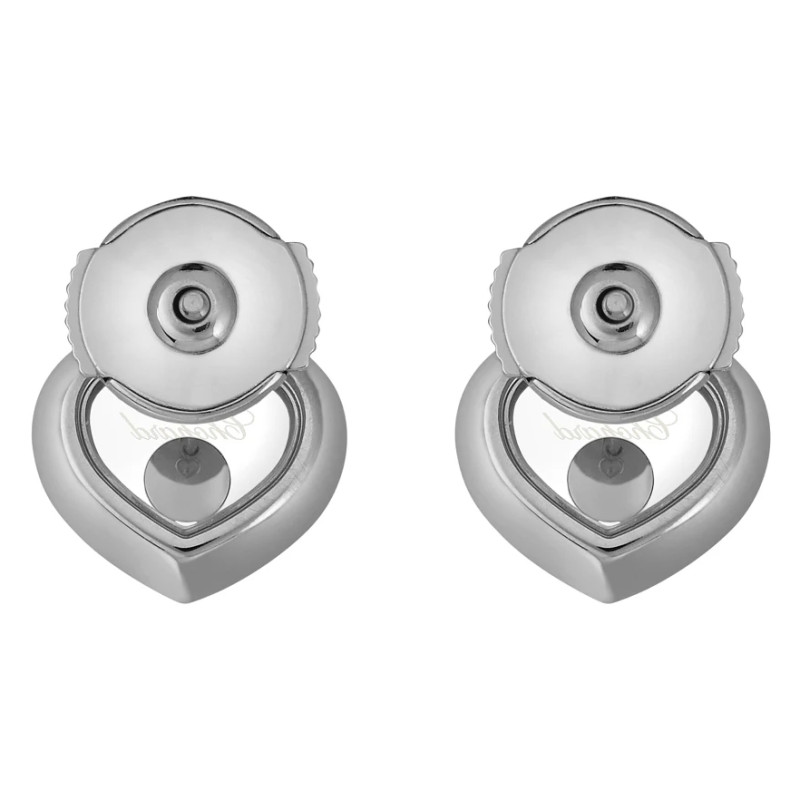 Boucles D'oreilles Chopard Impériale Or Blanc Et Diamants - Occasion Très Bon état