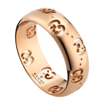 Bague Gucci Fine Icon Or Rose