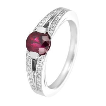 Bague Verhoeven Or Gris,...