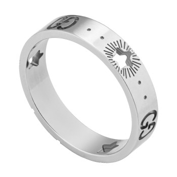 Bague Gucci Icon or blanc