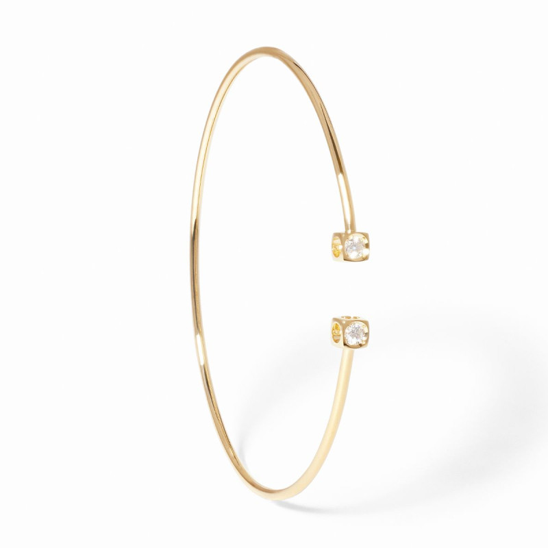 Bracelet sur cordon Le Cube Diamant or jaune main image 0