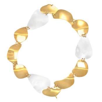 Bracelet Or Jaune et Nacre