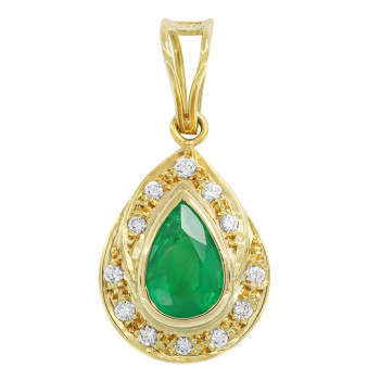 Pendentif Poire Or Jaune,...
