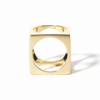 Pendentif et Bague dinh van Le Pavé GM, Or jaune