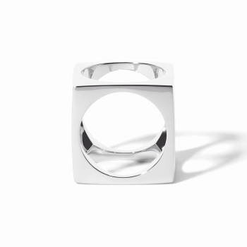 Pendentif et Bague dinh van Le Pavé GM, Argent