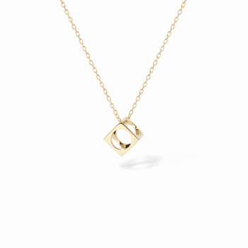 Collier dinh van Le Pavé PM, Or jaune