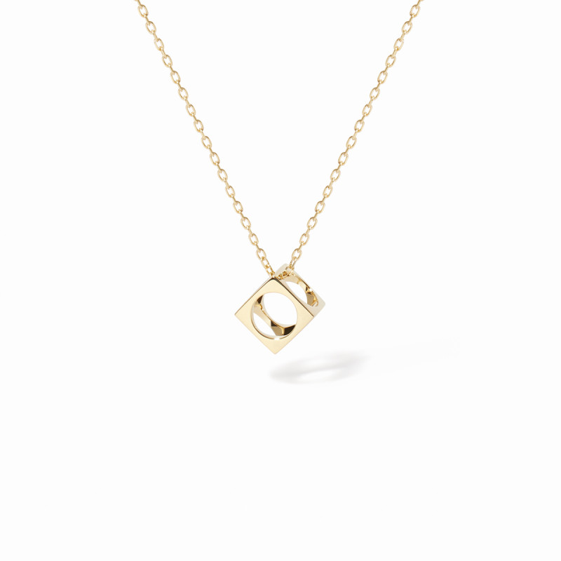Collier dinh van Le Pavé PM, Or jaune