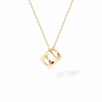 Collier dinh van Le Pavé MM, Or jaune