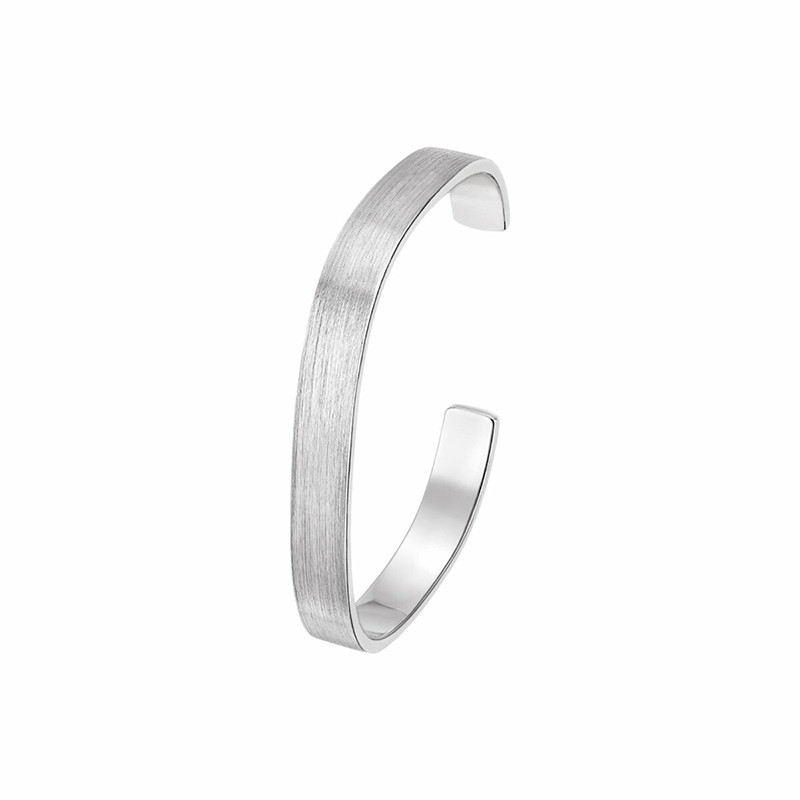 Bracelet dinh van Zen, Argent brossé