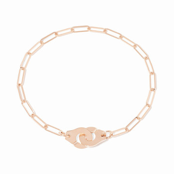 Bracelet sur chaine dinh van Menottes R10, Or rose