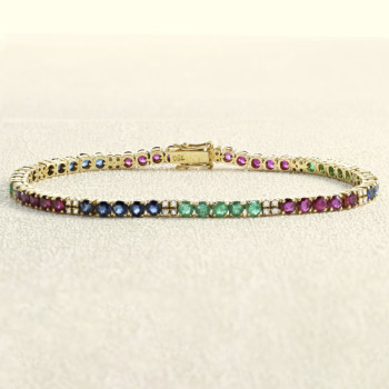 Bracelet Ligne de saphirs...