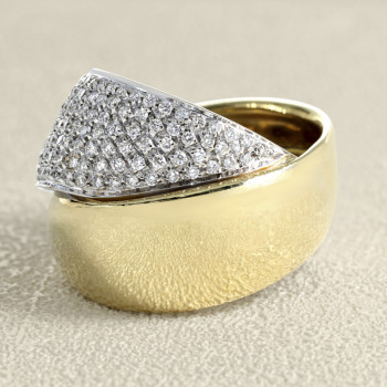 Bague croisée Or jaune, Or...