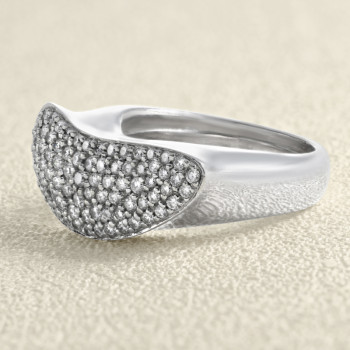 Bague Or Gris et Diamants