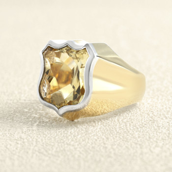 Chevalière Écu Or Jaune et...