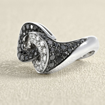 Bague Or Gris, Diamants...