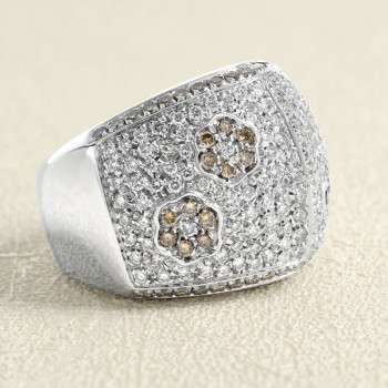 Bague Or Gris, Diamants...