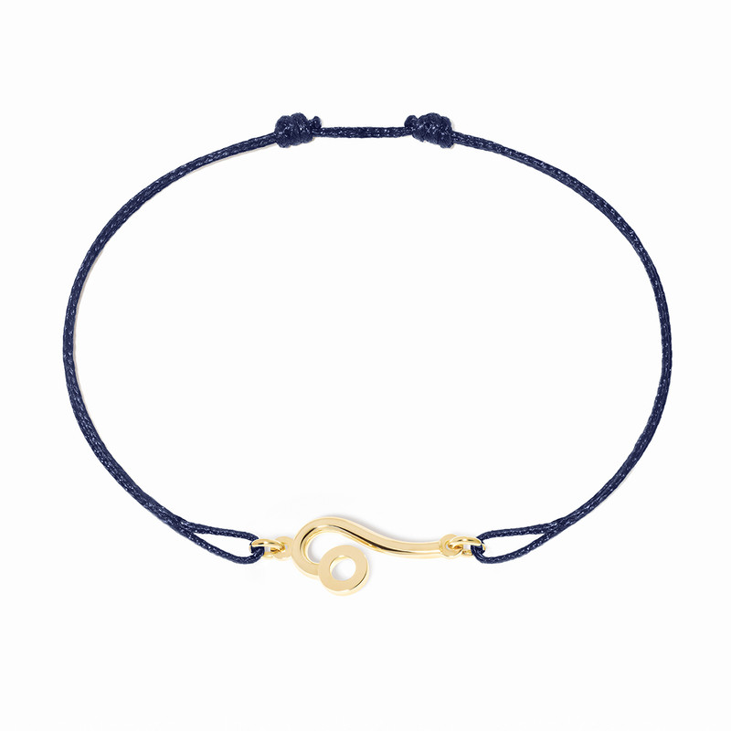 Bracelet cordon dinh van Les Signes Lion Or jaune