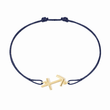 Bracelet cordon dinh van Les Signes Sagitaire Or jaune