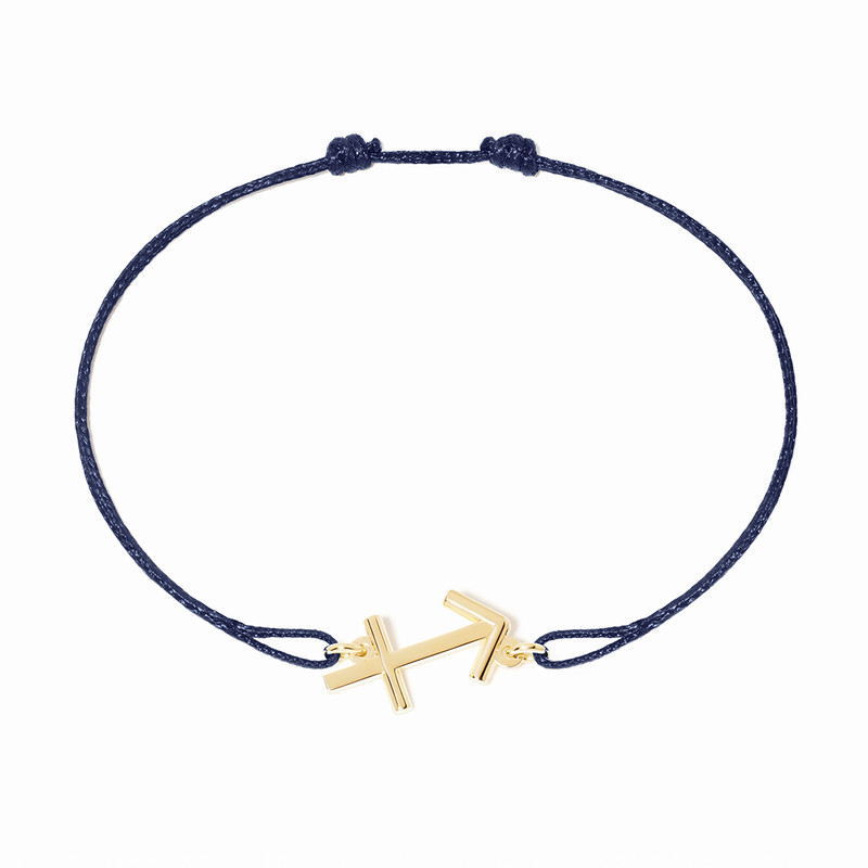 Bracelet cordon dinh van Les Signes Sagitaire Or jaune