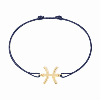 Bracelet cordon dinh van Les Signes Poisson Or jaune