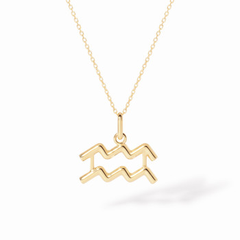 Pendentif dinh van Les Signes Verseau petit modèle Or jaune