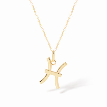 Pendentif dinh van Les Signes Poisson petit modèle Or jaune