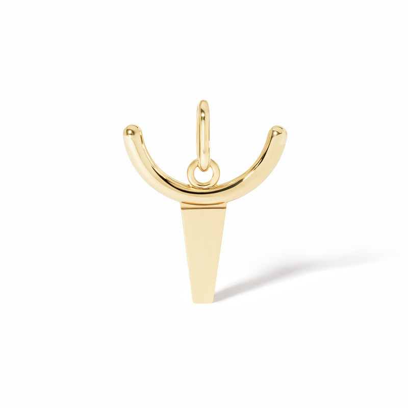 Pendentif dinh van Les Signes Taureau grand modèle Or jaune