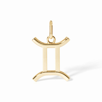 Pendentif dinh van Les Signes Gémeaux grand modèle Or jaune