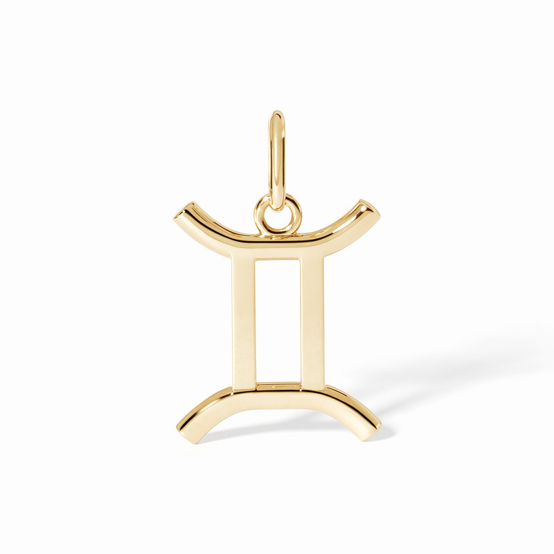 Pendentif dinh van Les Signes Gémeaux grand modèle Or jaune