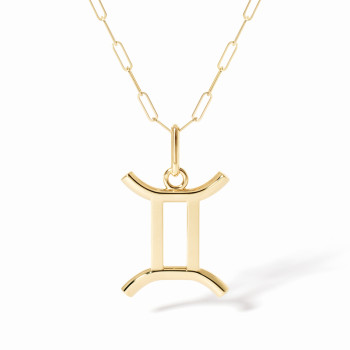 Pendentif dinh van Les Signes Gémeaux grand modèle Or jaune