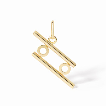 Pendentif dinh van Les Signes Cancer grand modèle Or jaune