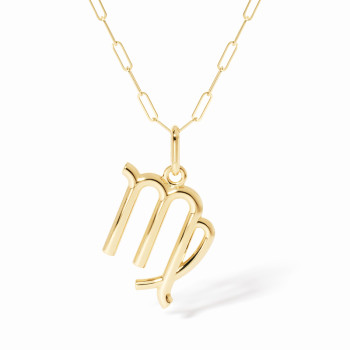 Pendentif dinh van Les Signes Vierge grand modèle Or jaune