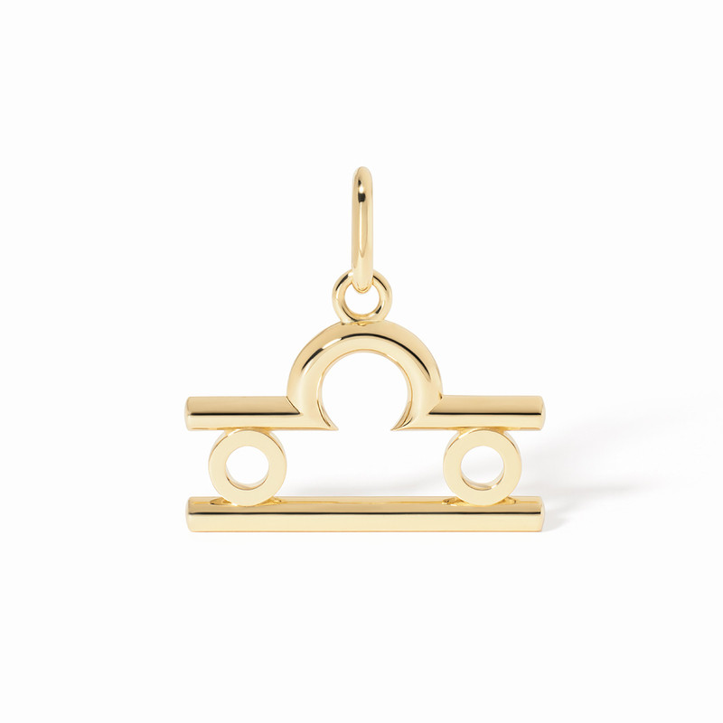 Pendentif dinh van Les Signes Balance grand modèle Or jaune