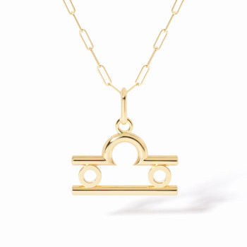 Pendentif dinh van Les Signes Balance grand modèle Or jaune