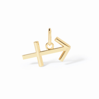 Pendentif dinh van Les Signes Sagitaire grand modèle Or jaune