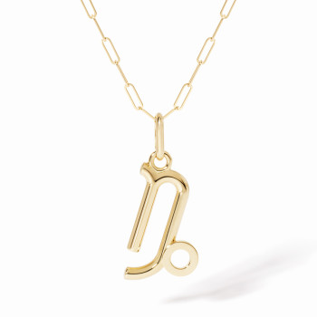 Pendentif dinh van Les Signes Capricorne grand modèle Or jaune