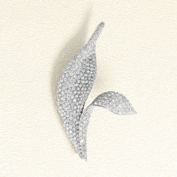 Broche Epi Or blanc et...